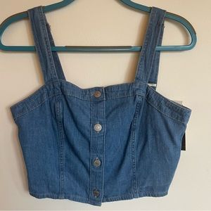 NWT Levi’s corset denim tank top size m